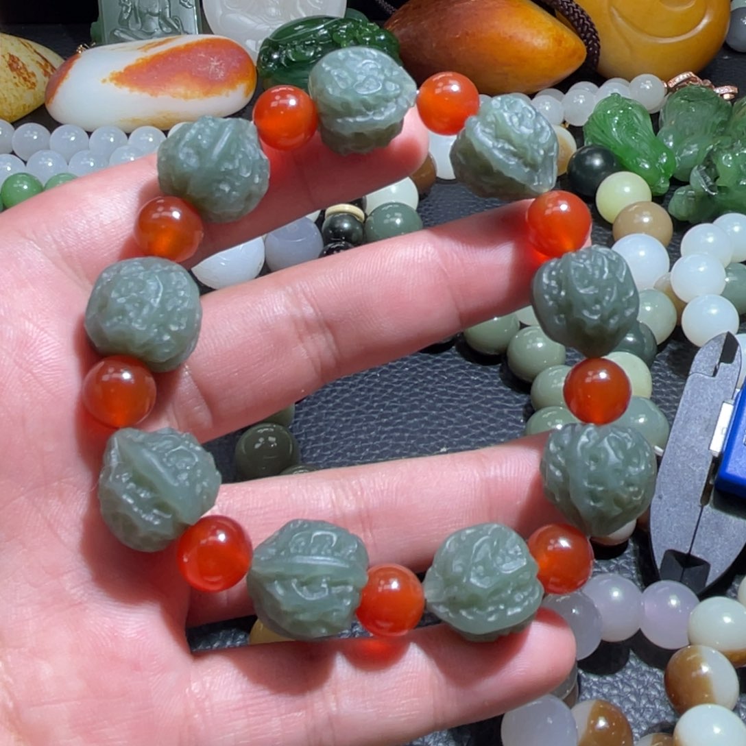 和田玉手串未镶嵌