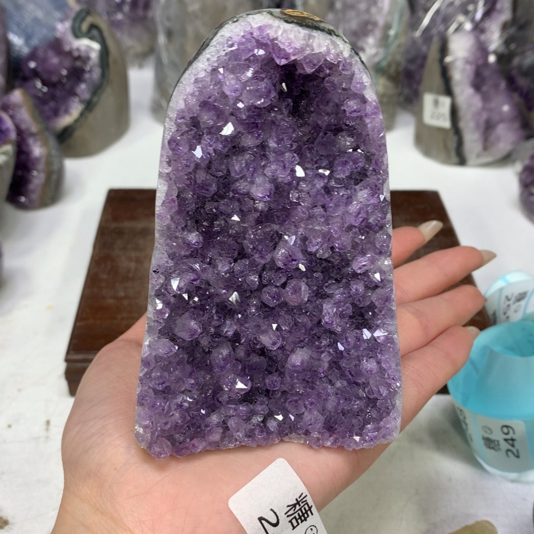 紫晶摆件未镶嵌水晶