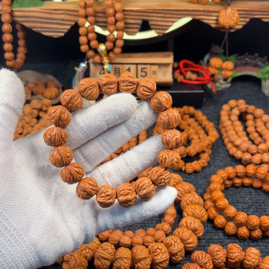 桃核把件F19链接手串