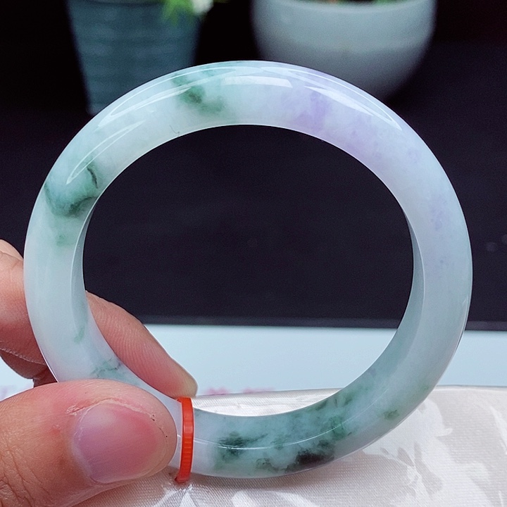 翡翠手镯未镶嵌53.5圈口