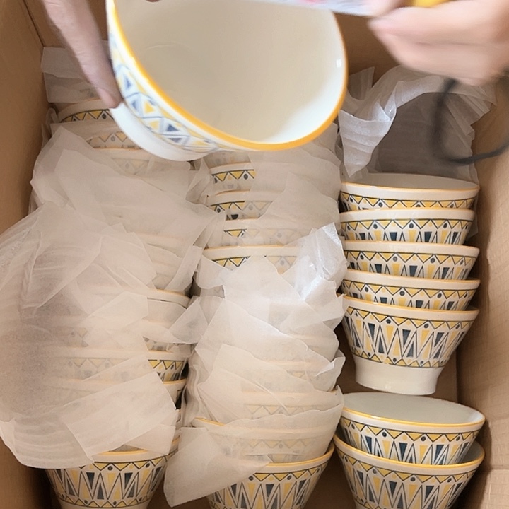 5英寸斗笠碗6只陶瓷