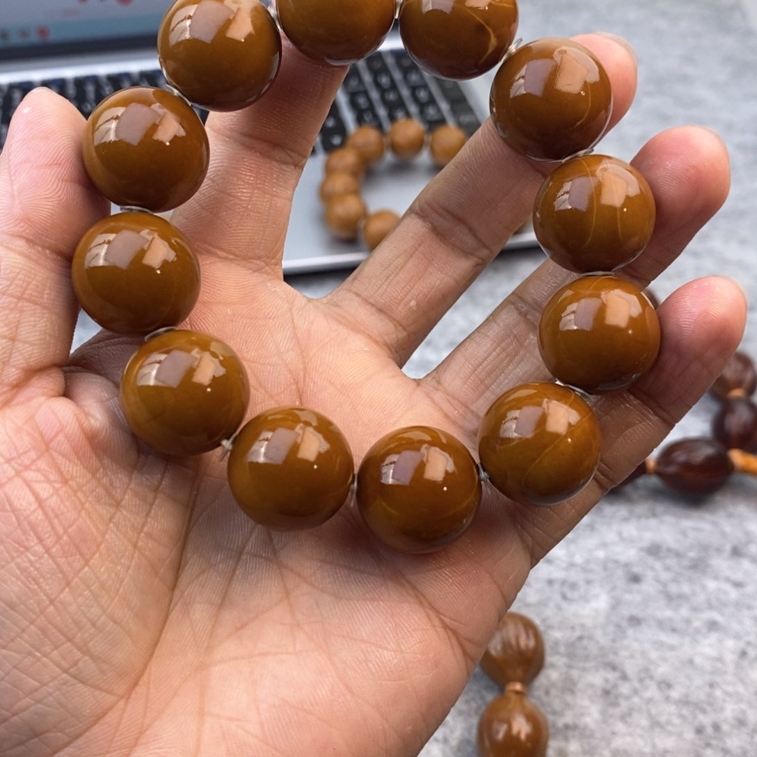 橄榄核手串/手链19光珠梅林铁核