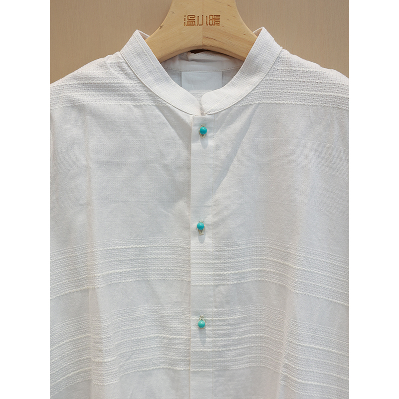  【抖音专属】衬衫（24710656-霜花白）