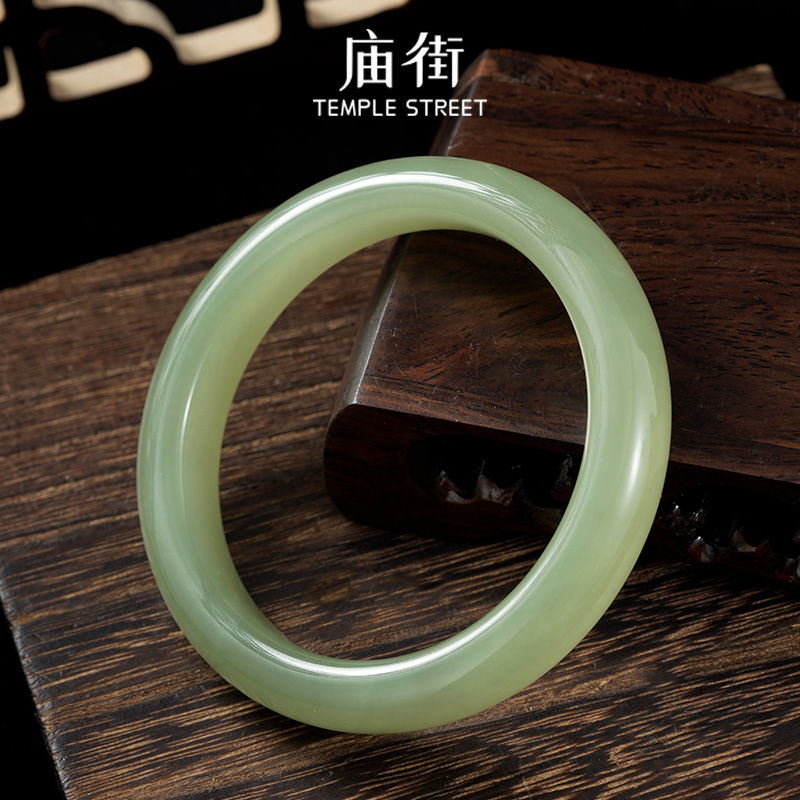 庙街珠宝和田玉晴水手镯（多样性发一）