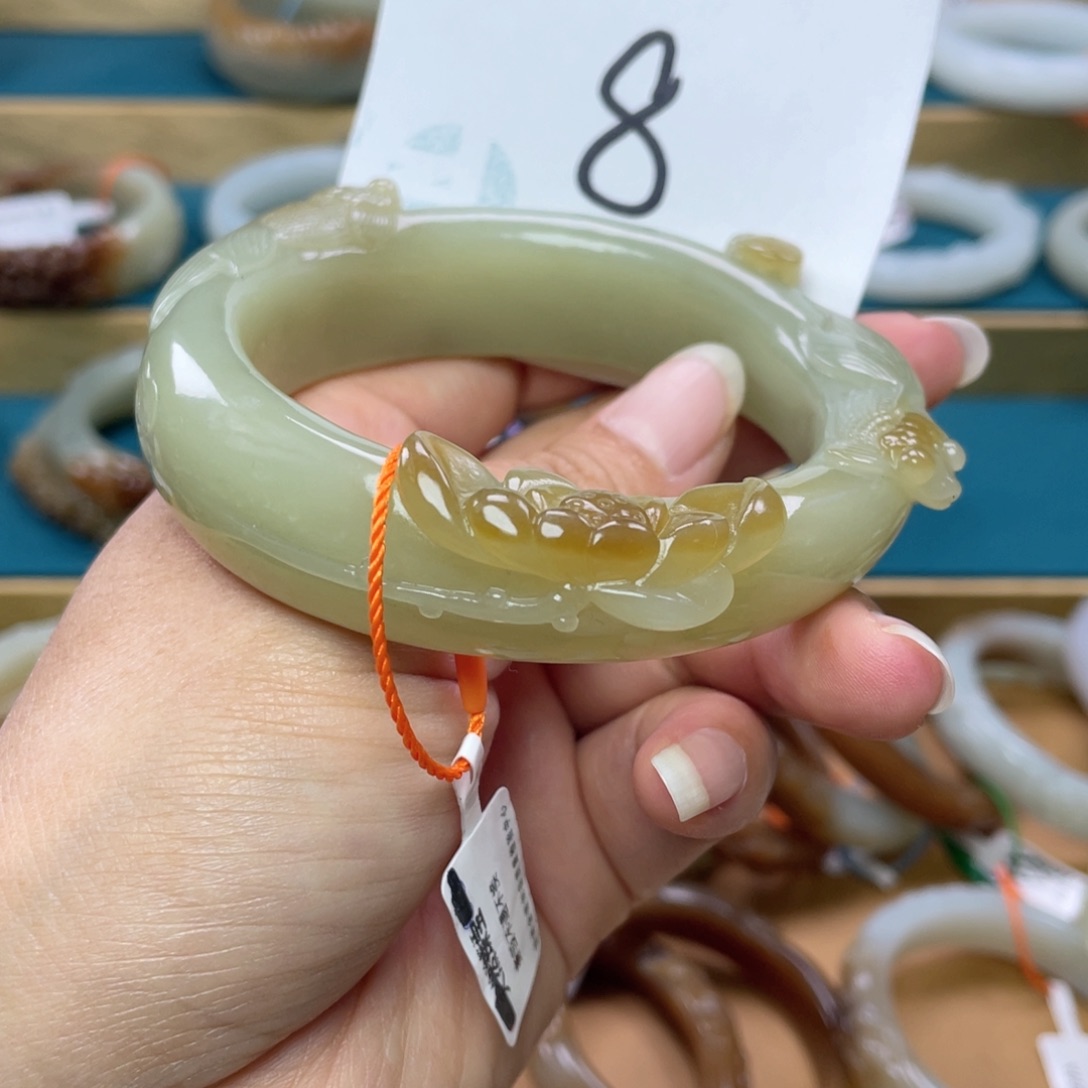 未镶嵌手镯和田玉圈口62