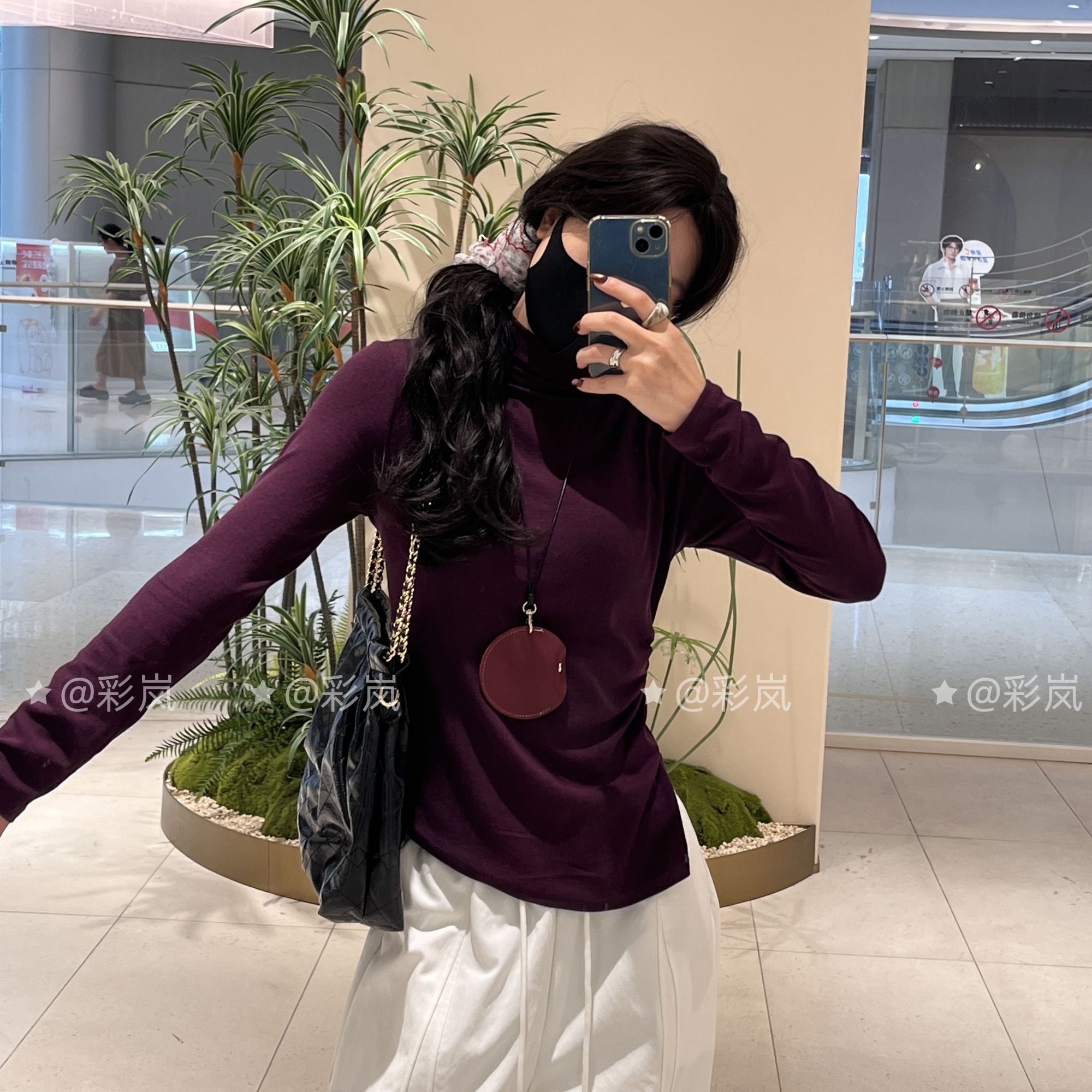 秋装女款爆款2025新款半高领打底短款长袖T恤上衣女生韩系ins