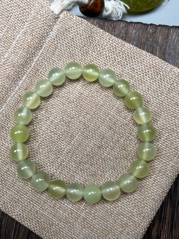 岫玉手串 手链 卡8.5