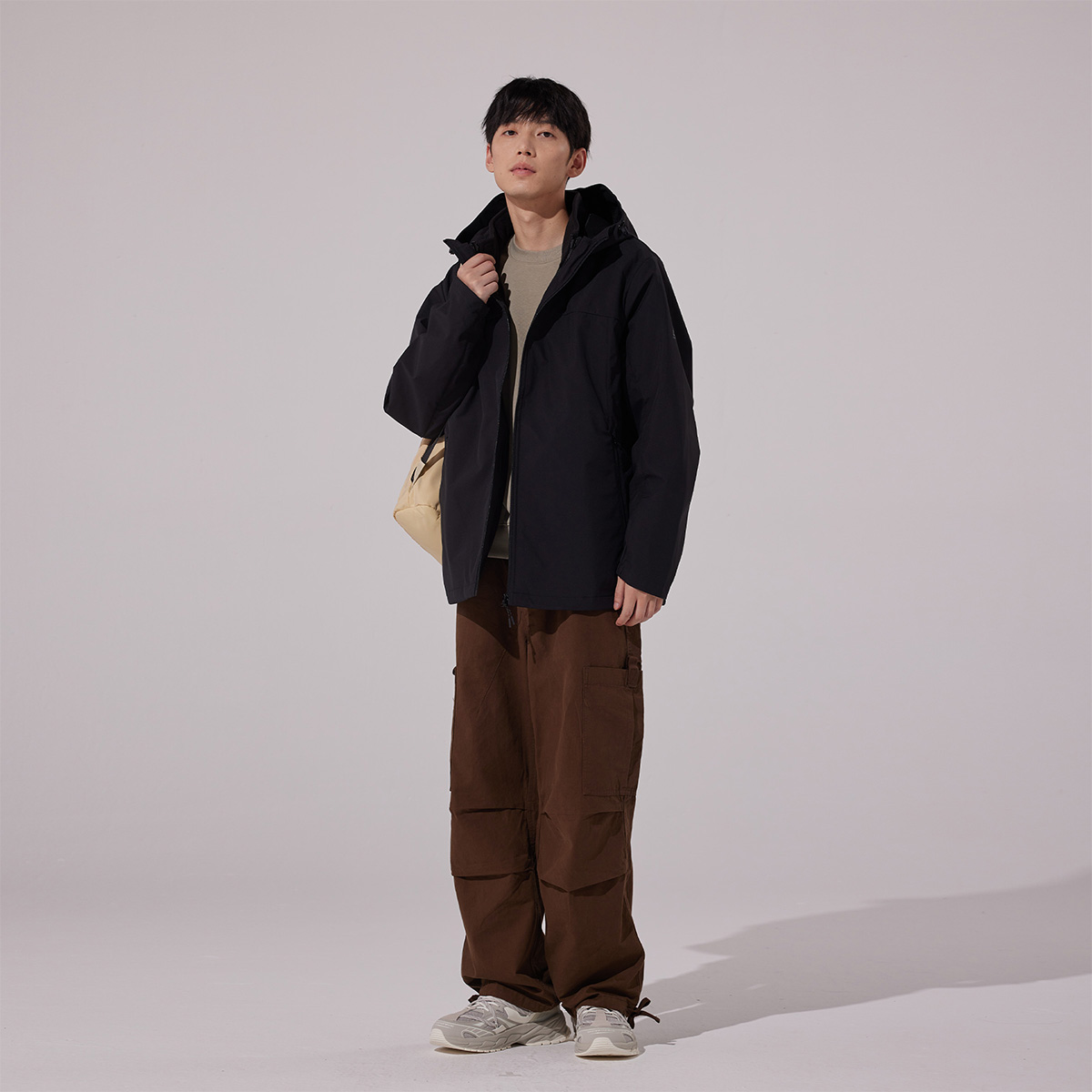 361°【加绒加厚】男女同款冬季三合一绒里外套保暖运动风连帽外套