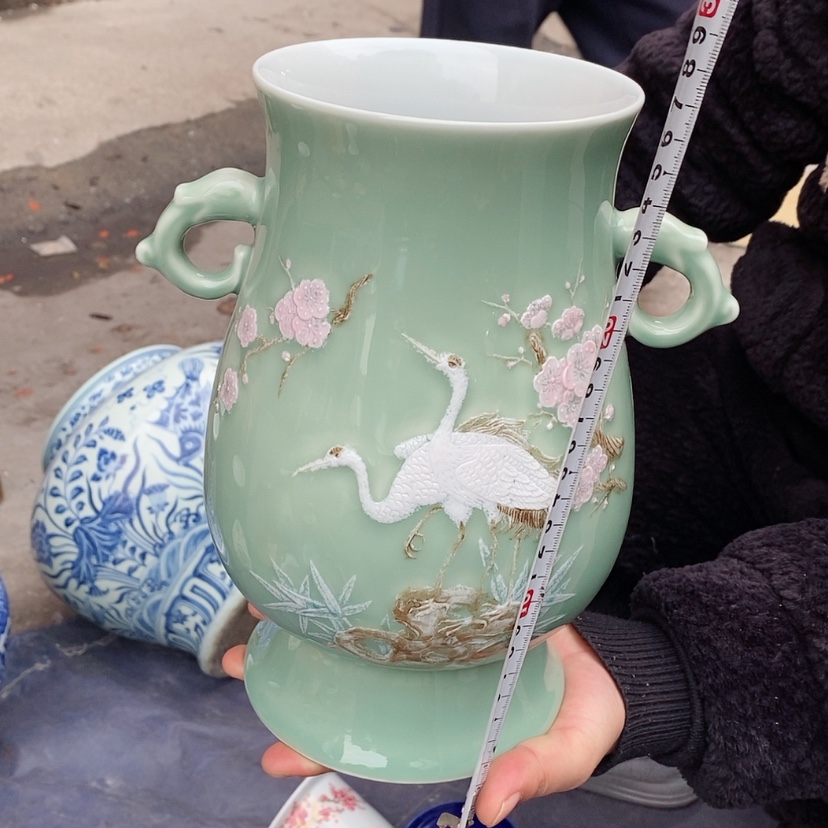 【闪购商品】瓷片绿**耀景德镇现代工艺品