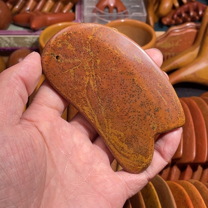 红砭石精品款刮痧板