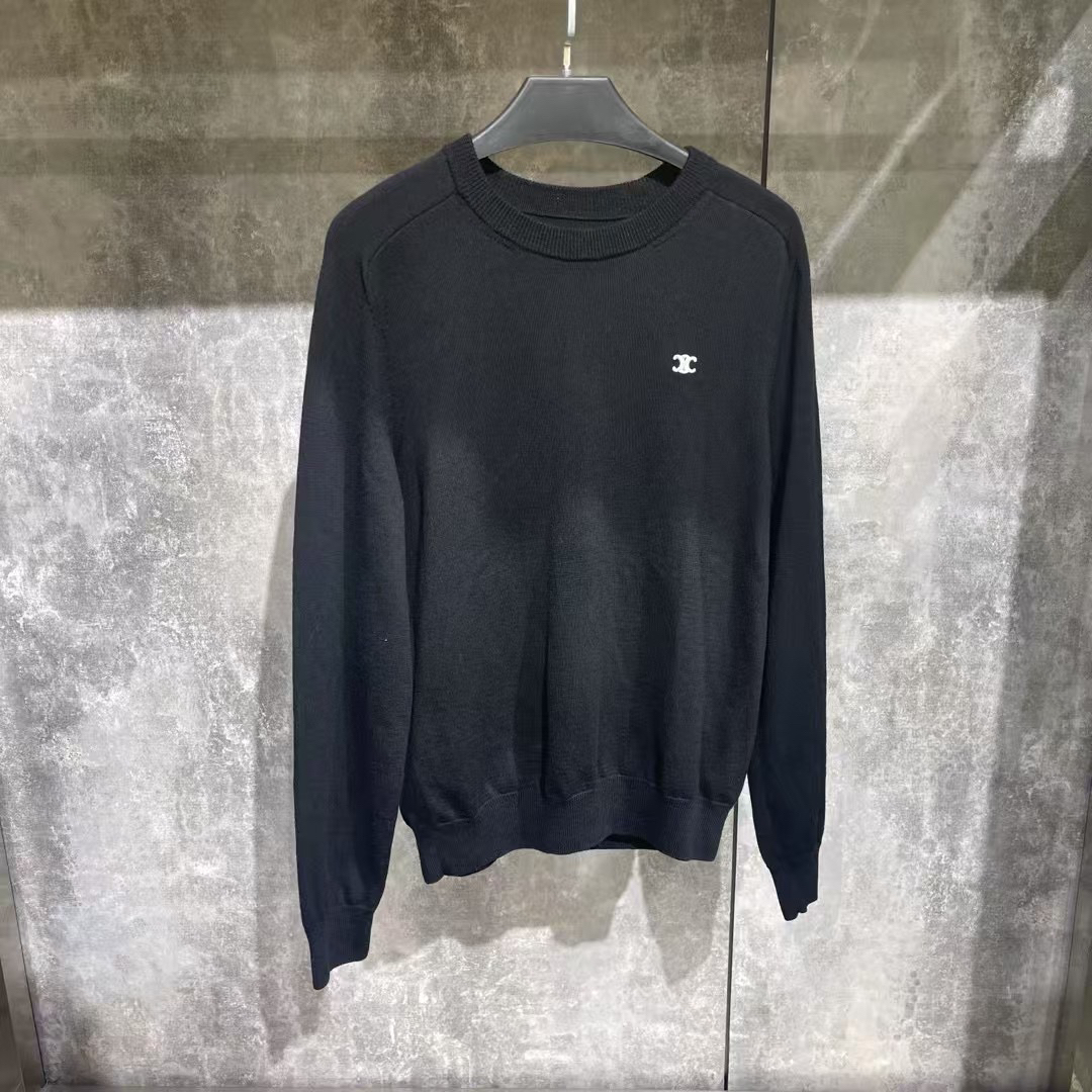 99新 Celine/思琳 celine小logo刺绣毛衣/xs码/99新
