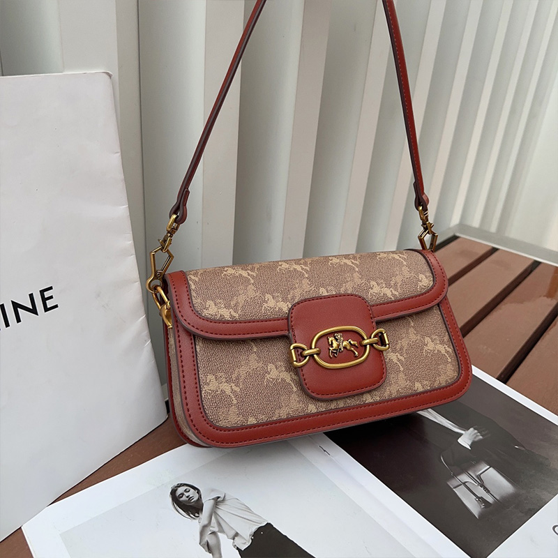 亚格斯保罗包包2026百搭时尚新款复古马鞍单肩斜挎包腋下女包休闲