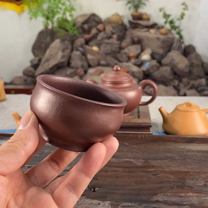 紫砂茶壶宜兴石红100