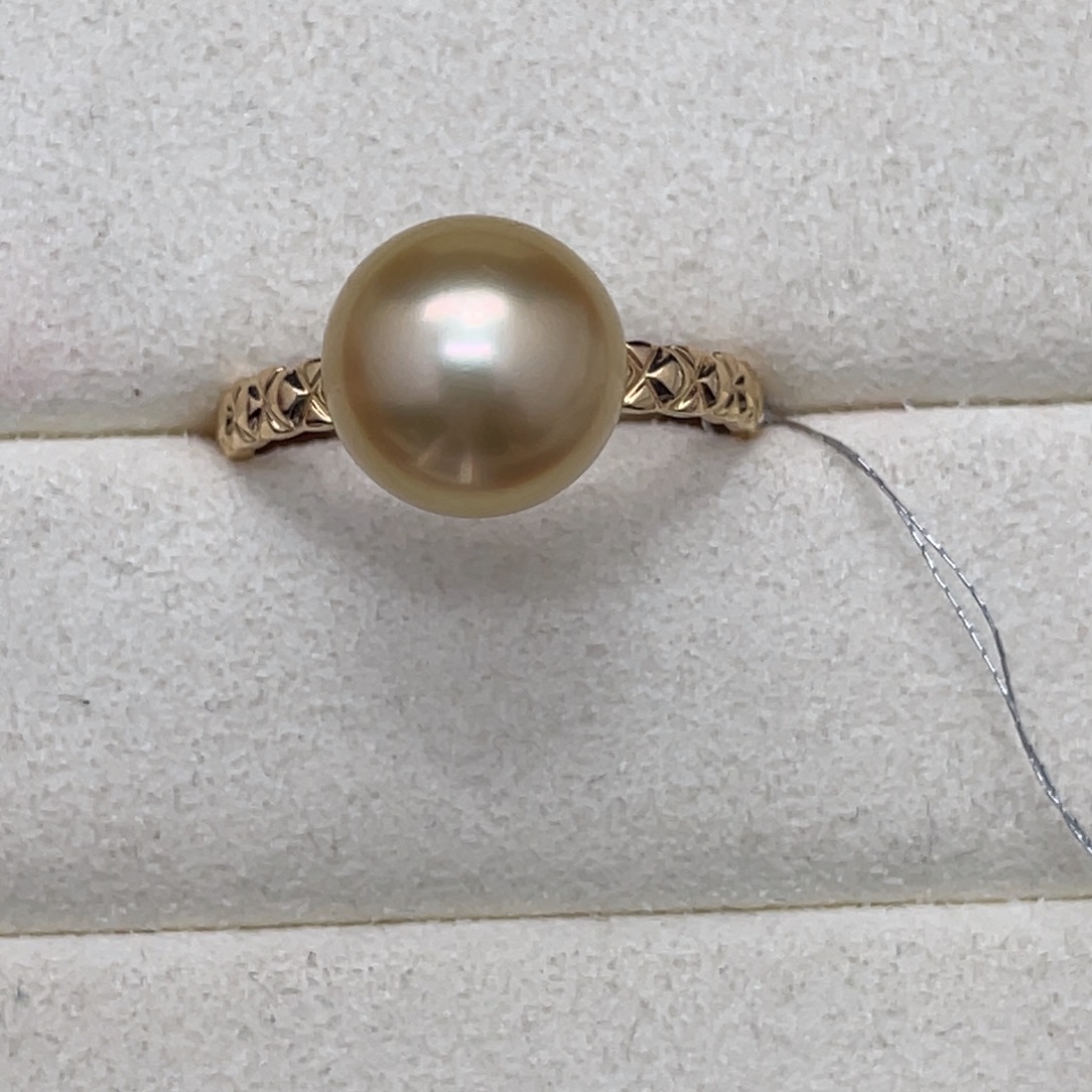 宏***道海水珍珠18K金镶嵌戒圈