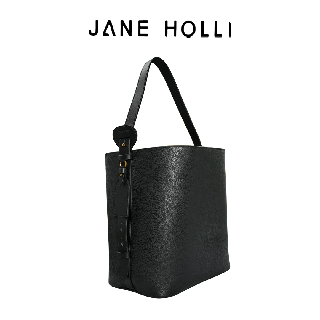 【JANE HOLLI】新款大水桶包简约风时尚高级感气质百搭单肩包