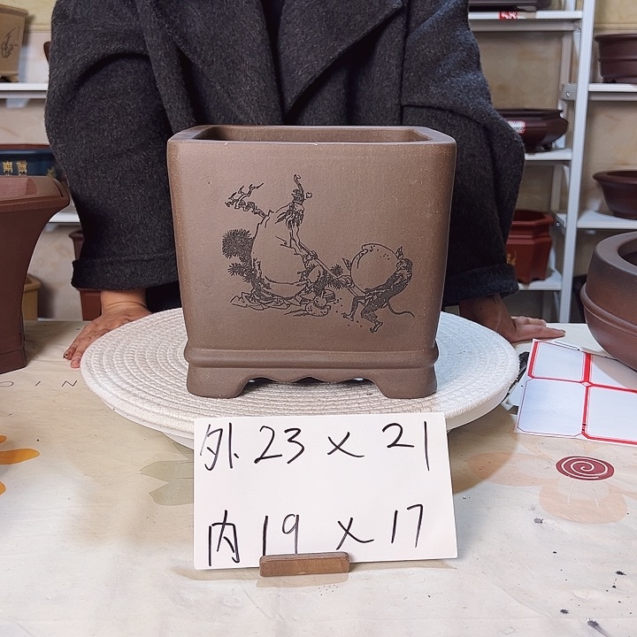 紫砂花盆紫砂花盆