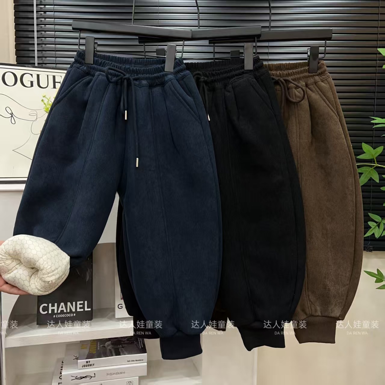 【四层加厚】温变加棉男女童木棉绒裤子灯笼棉裤秋冬耐磨宽松儿童