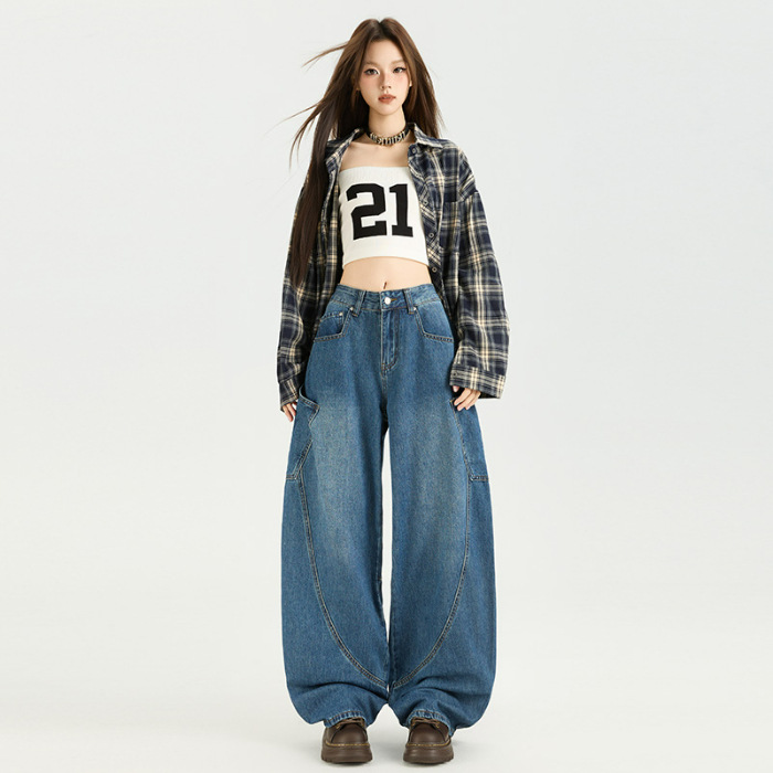 非主图款【大展宏图锦绣前程】拍2条送皮带牛仔裤部分默认微瑕