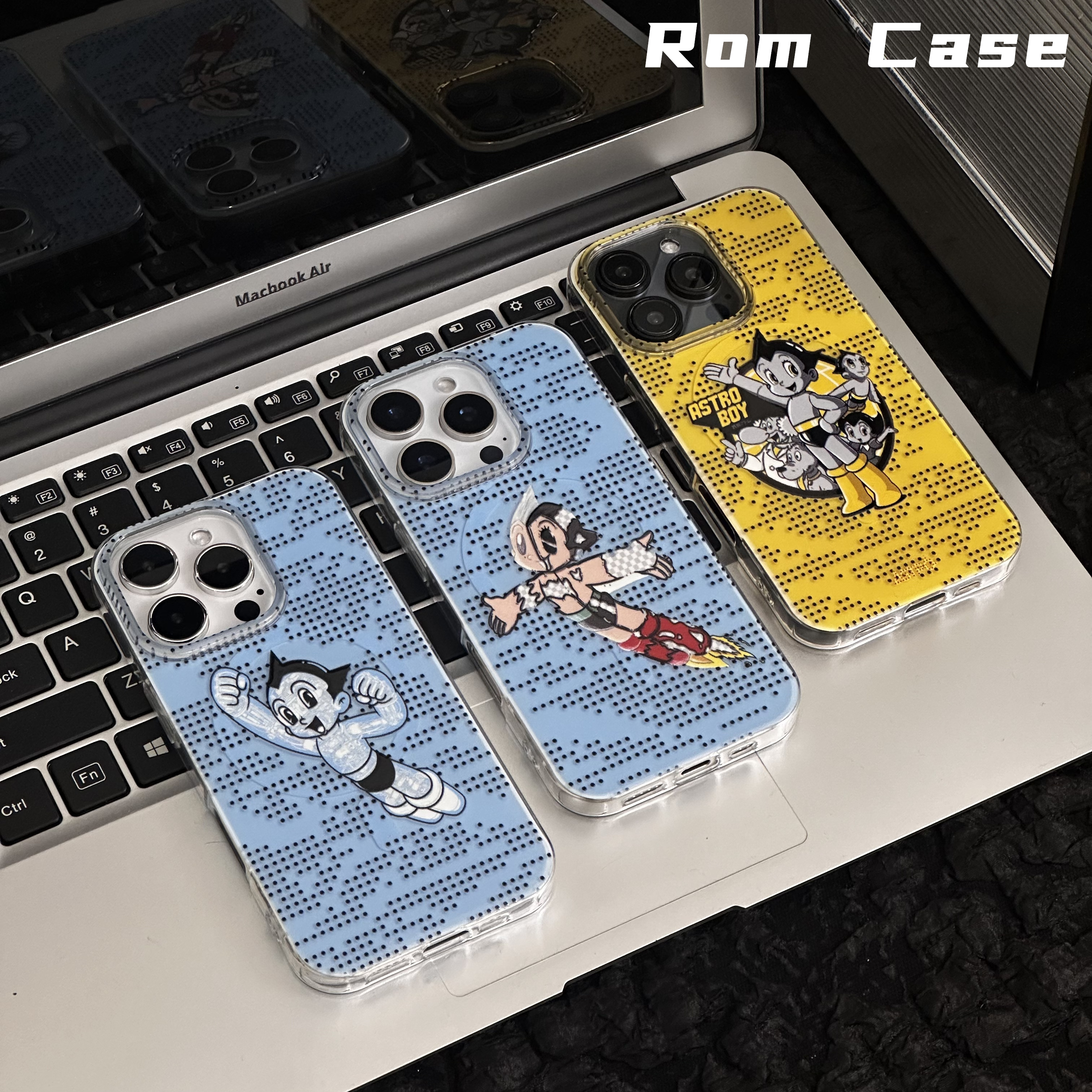 手机壳磁吸适用于苹果16p/15p阿童木合集ins复古高级风双层imd壳