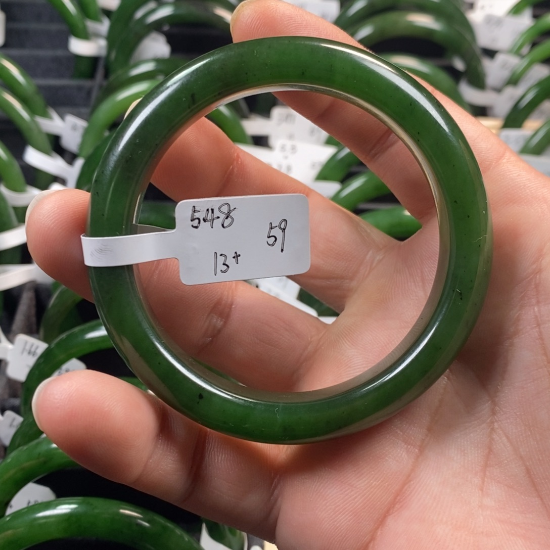 和田玉（碧玉）未镶嵌手镯59