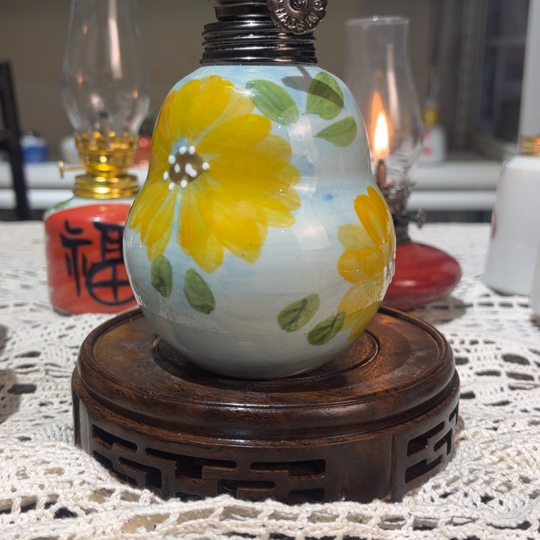 摆件景德镇陶瓷香薰灯