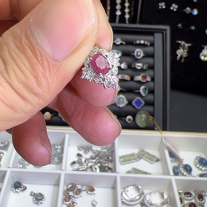 紫晶珠宝半成品未镶嵌