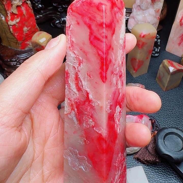 ˃****巴林鸡血石巴林鸡血精品印章