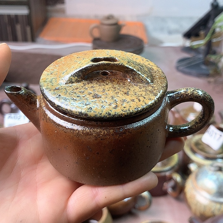 紫砂茶壶纯自然高温无釉裸柴烧