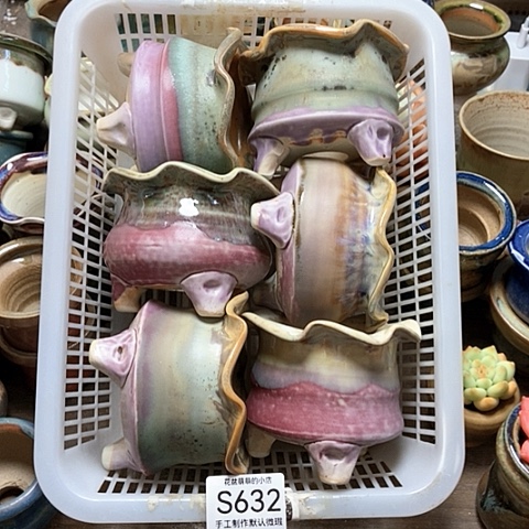 紫砂花盆632微瑕品口径7到8左右