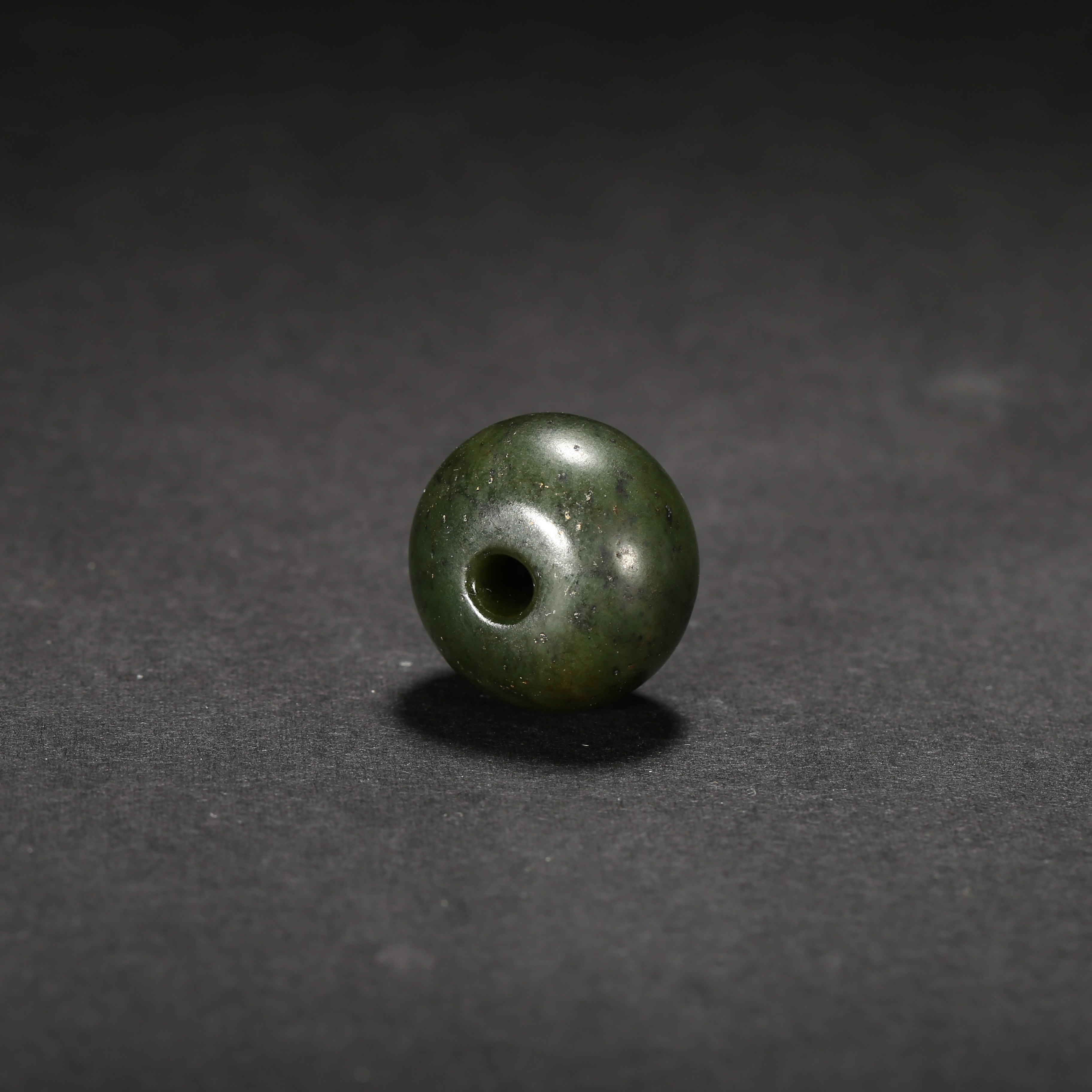 清代*碧玉珠/05JTY1437/和田玉【北京文博】