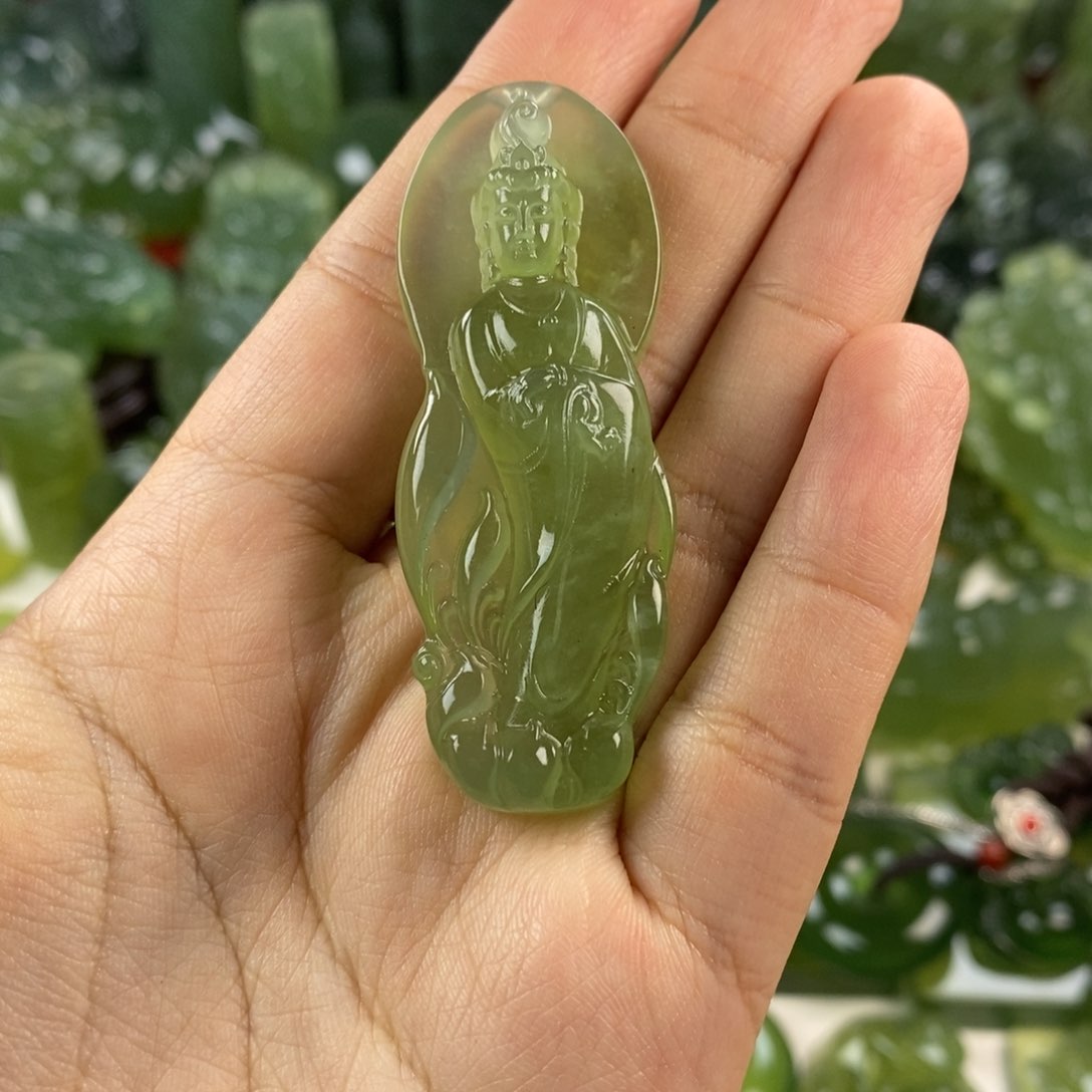 岫玉挂件未镶嵌挂件