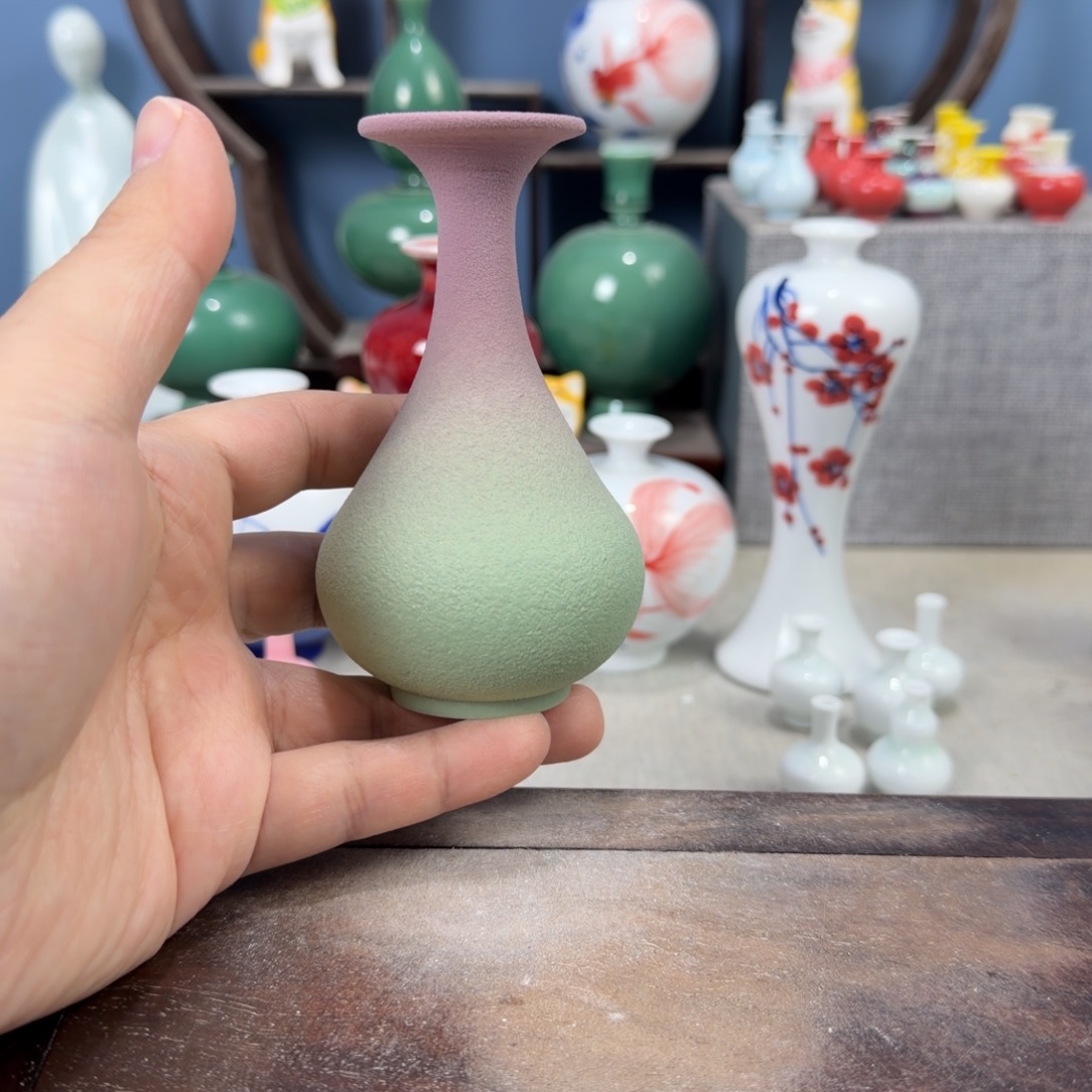 陶瓷手工小花器摆件