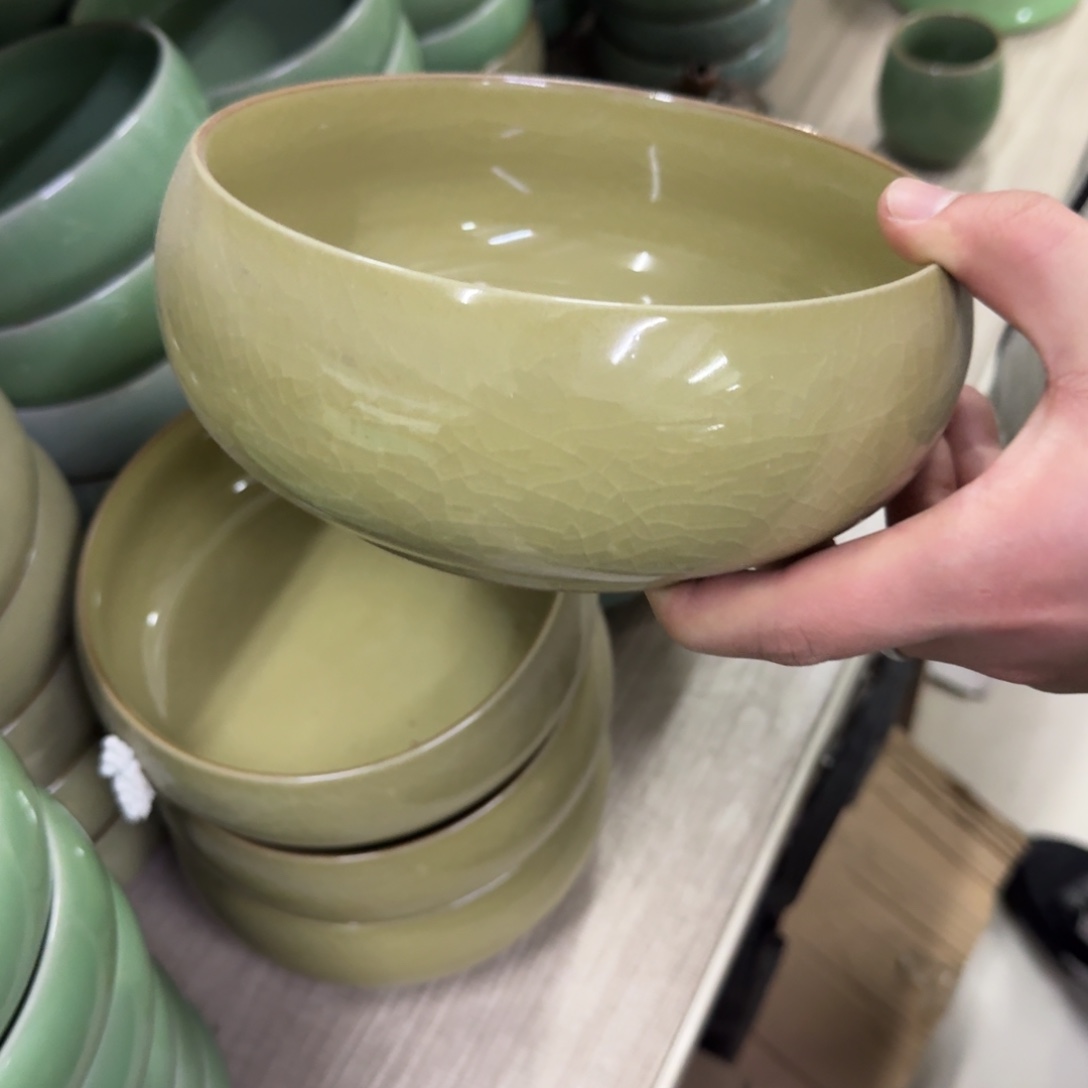 龙泉青瓷茶具微瑕2309