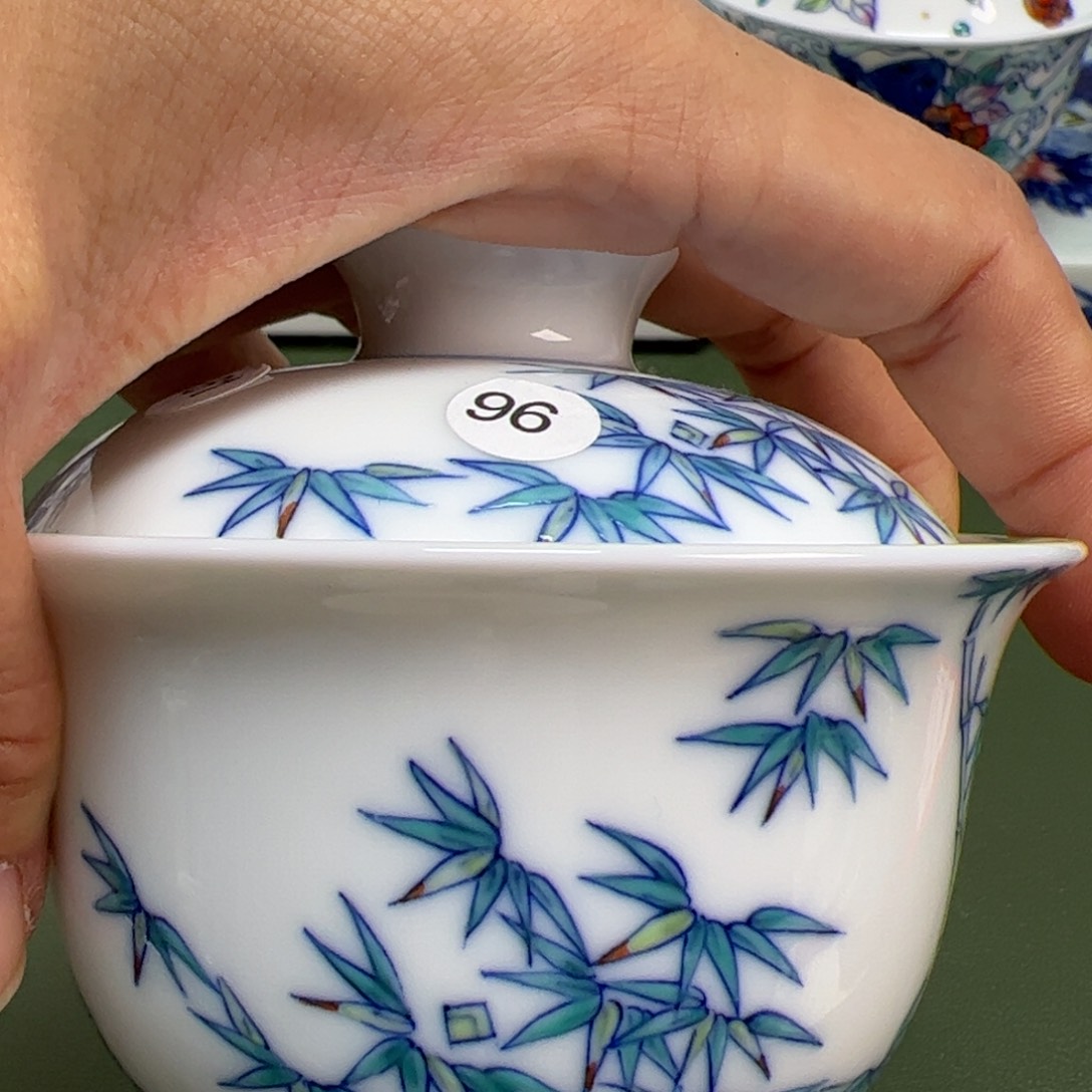 杯景德镇纯手绘茶具96