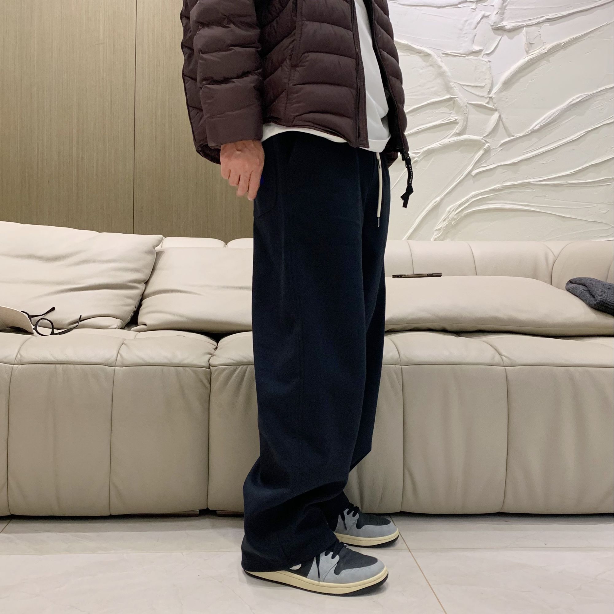 【JYEPRINCE李素景】冬季新款男士宽松时尚直筒裤百搭纯色休闲卫裤