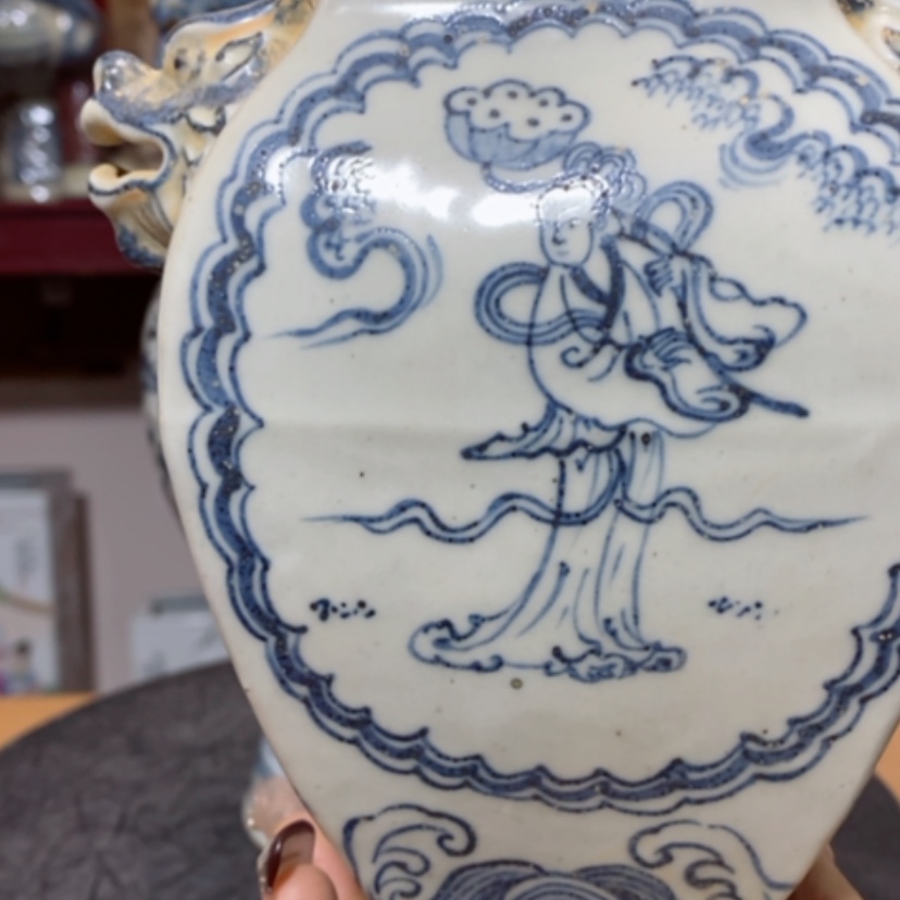 【闪购商品】罐崇*缘青花人物罐