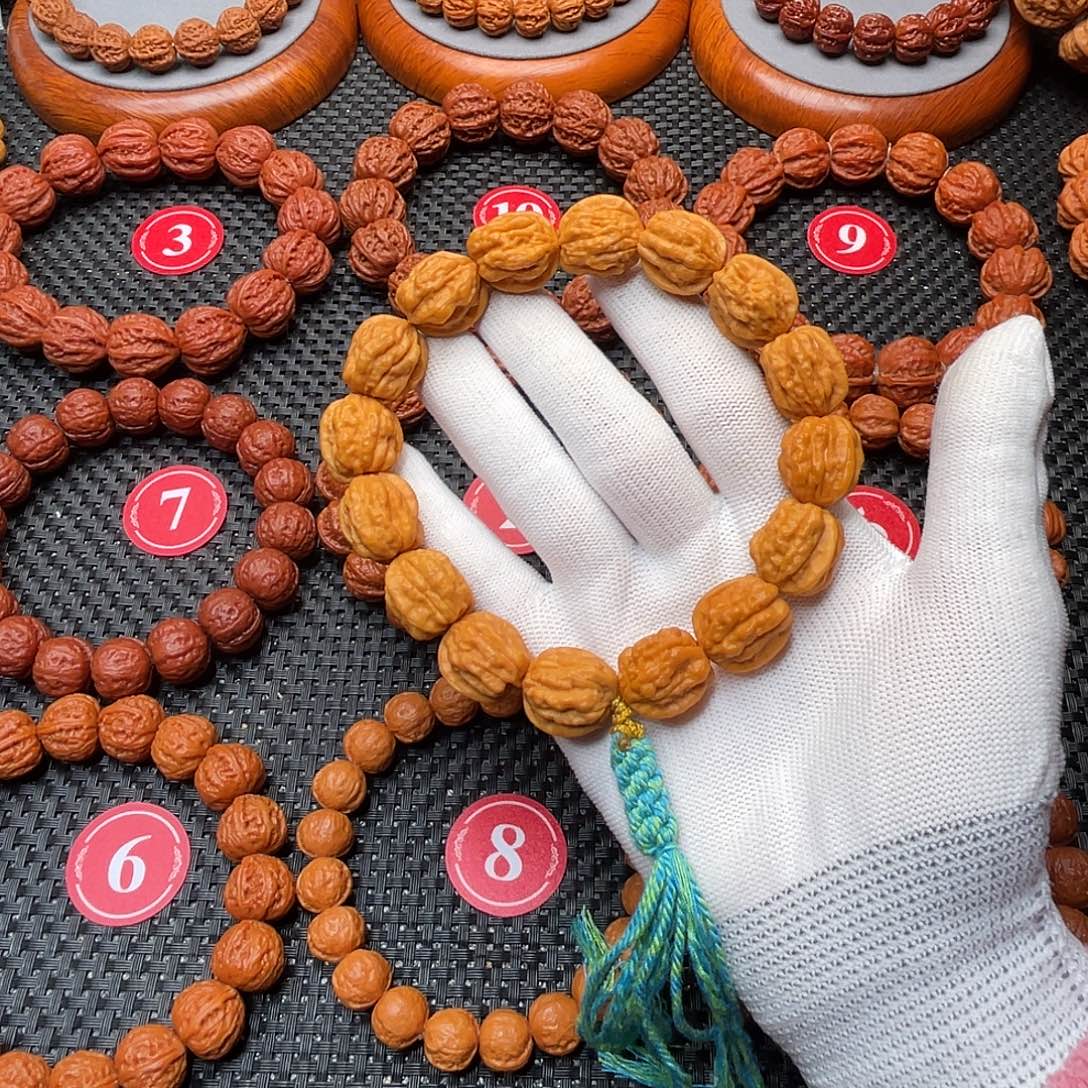 安***心手串文玩核桃金蟾