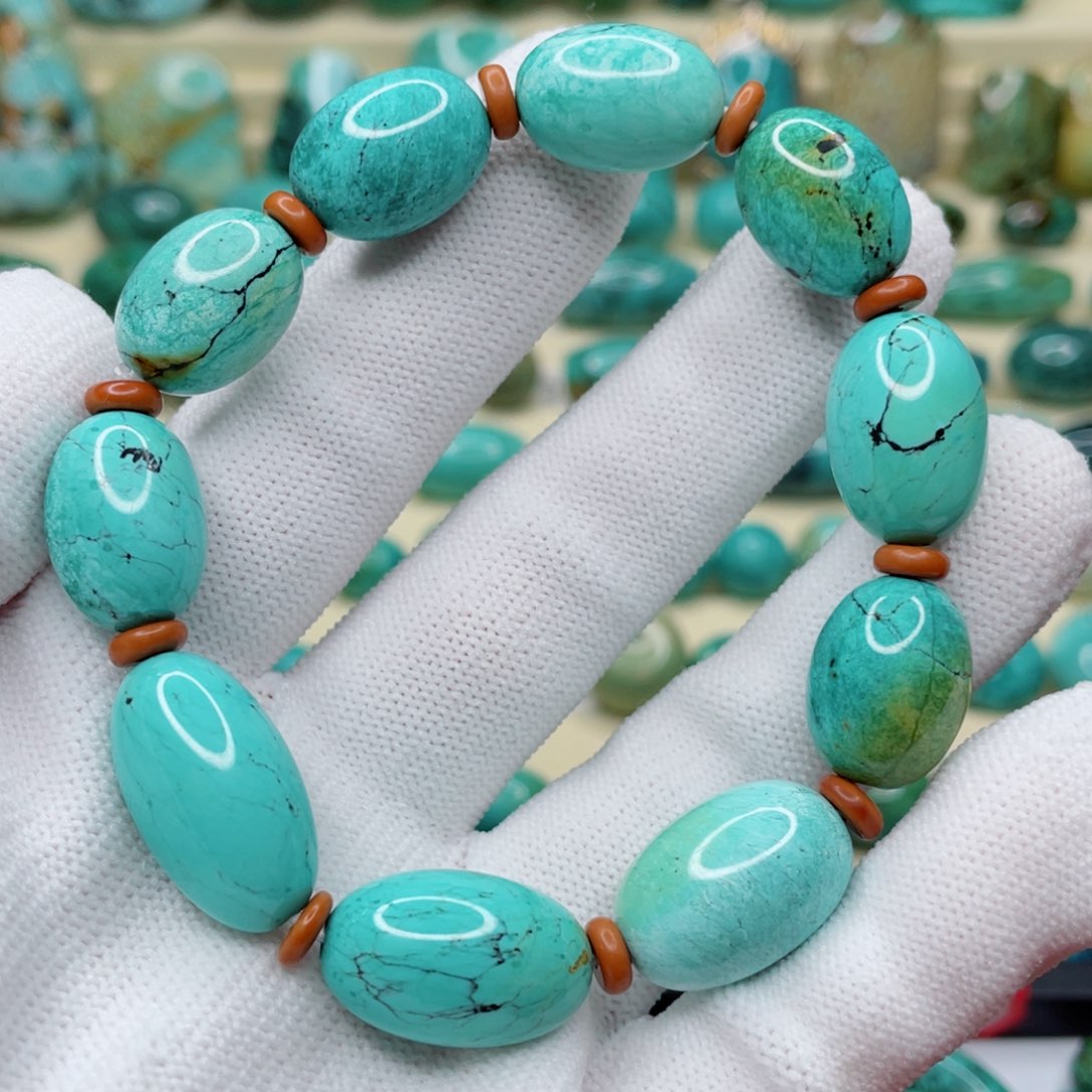 绿松石散珠未镶嵌