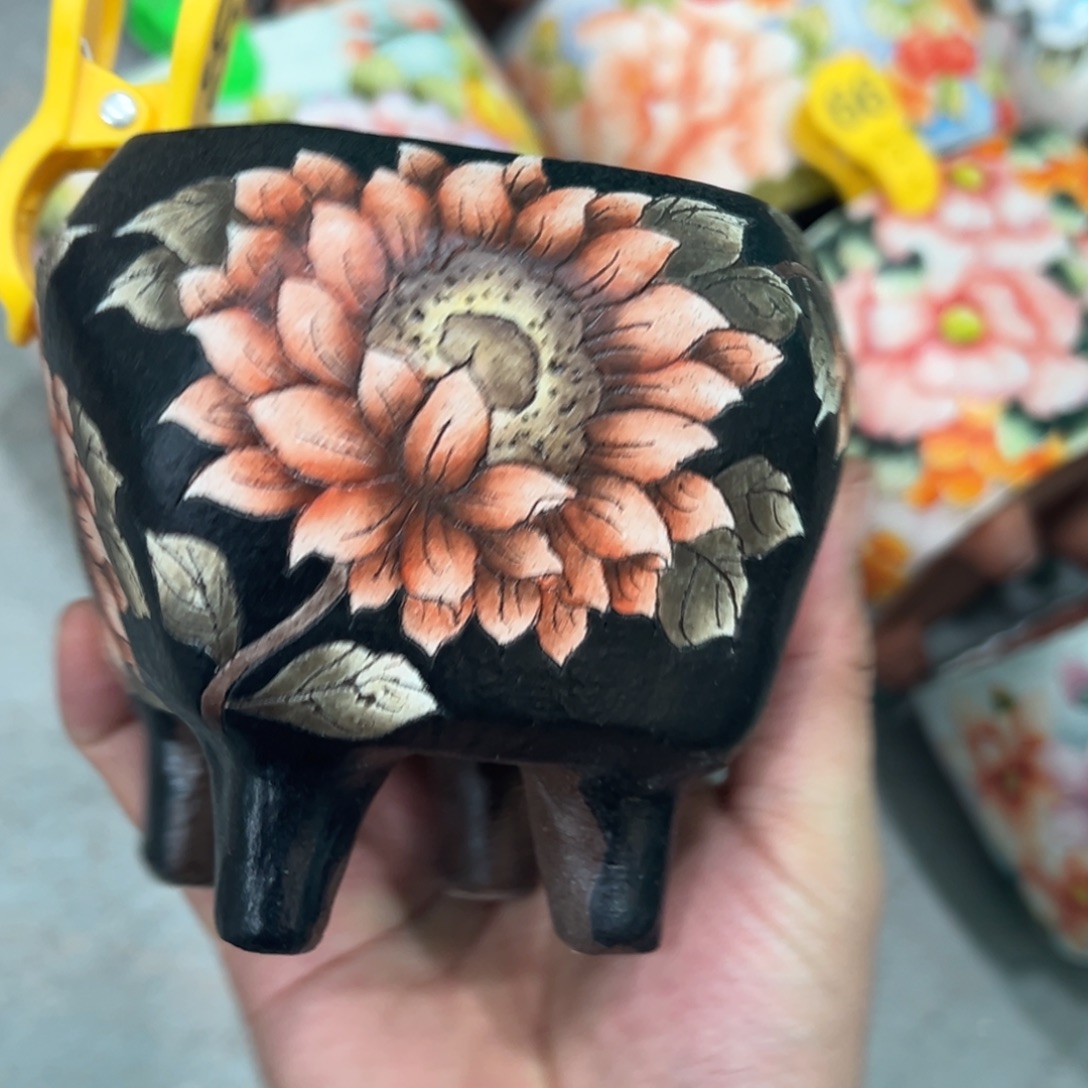 天工造物手绘花盆95