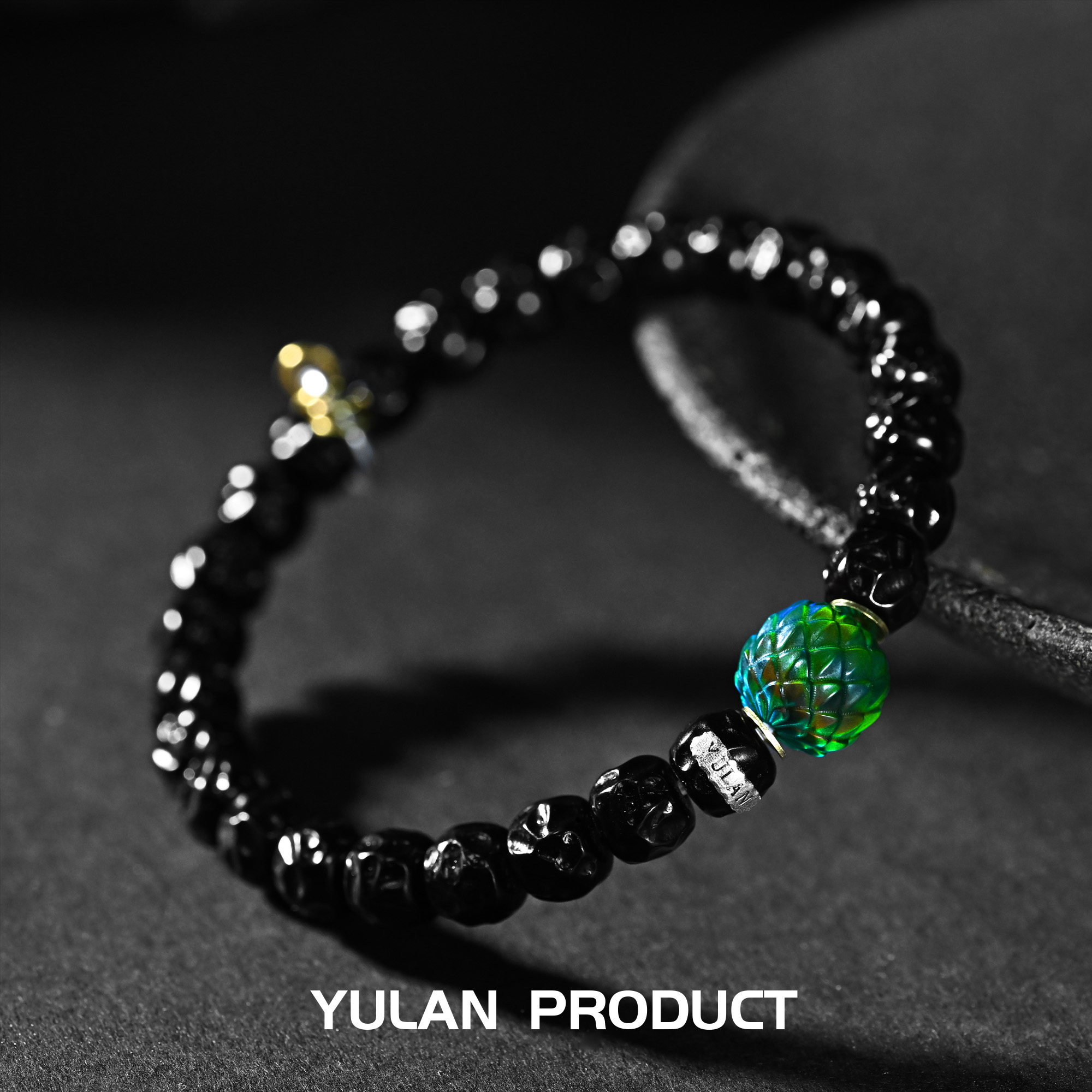 龙虎山【鹏】【夜煞·發2.0】椰蒂球刀无相8mm左右+龙麟隔珠搭配款