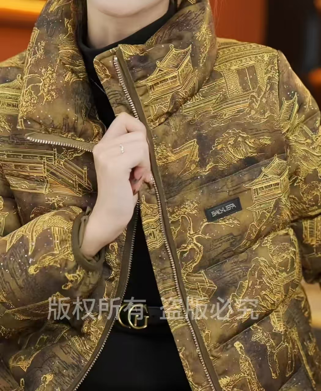 杭州原版正品2025冬季新款气质显瘦显白高端明亮黄羽绒服女