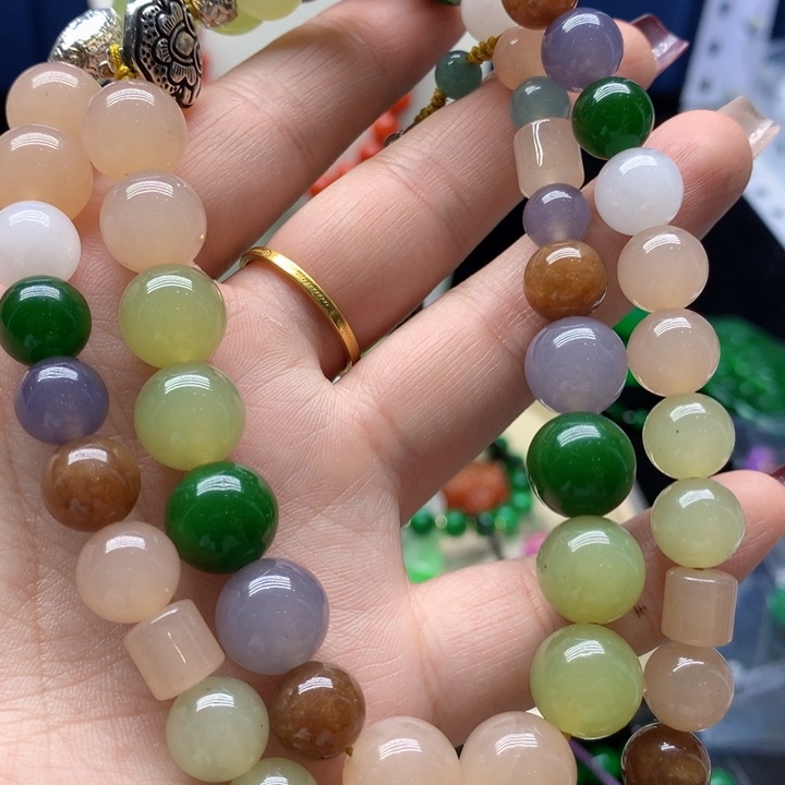 玛瑙/玉髓颈饰合金吊坠