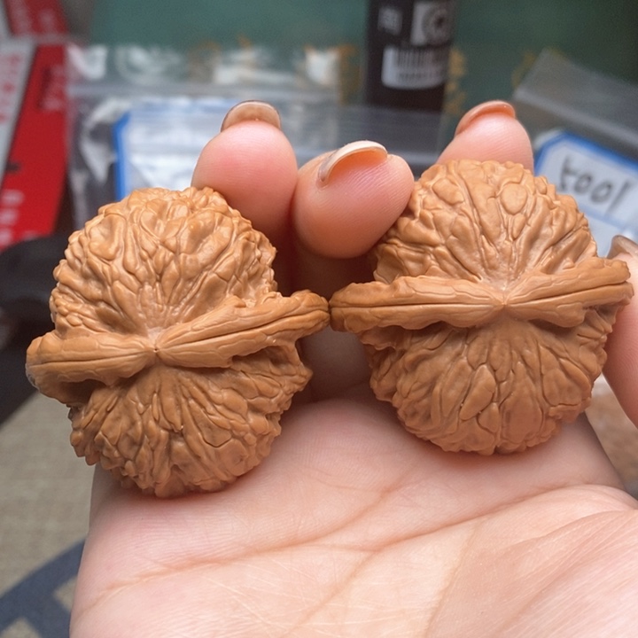 猴头核桃吊坠8102号白狮子42