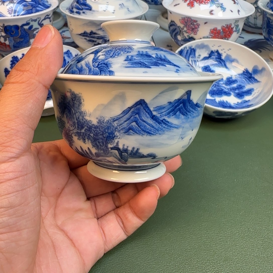 纯手工春手绘茶具75