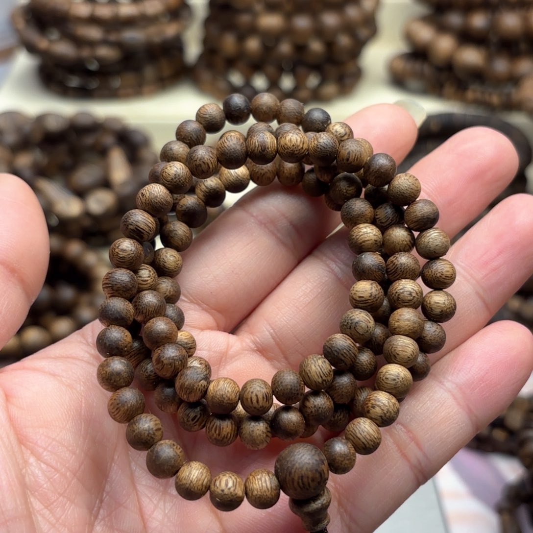 沉香手串卡0.6多圈12克多样性发一