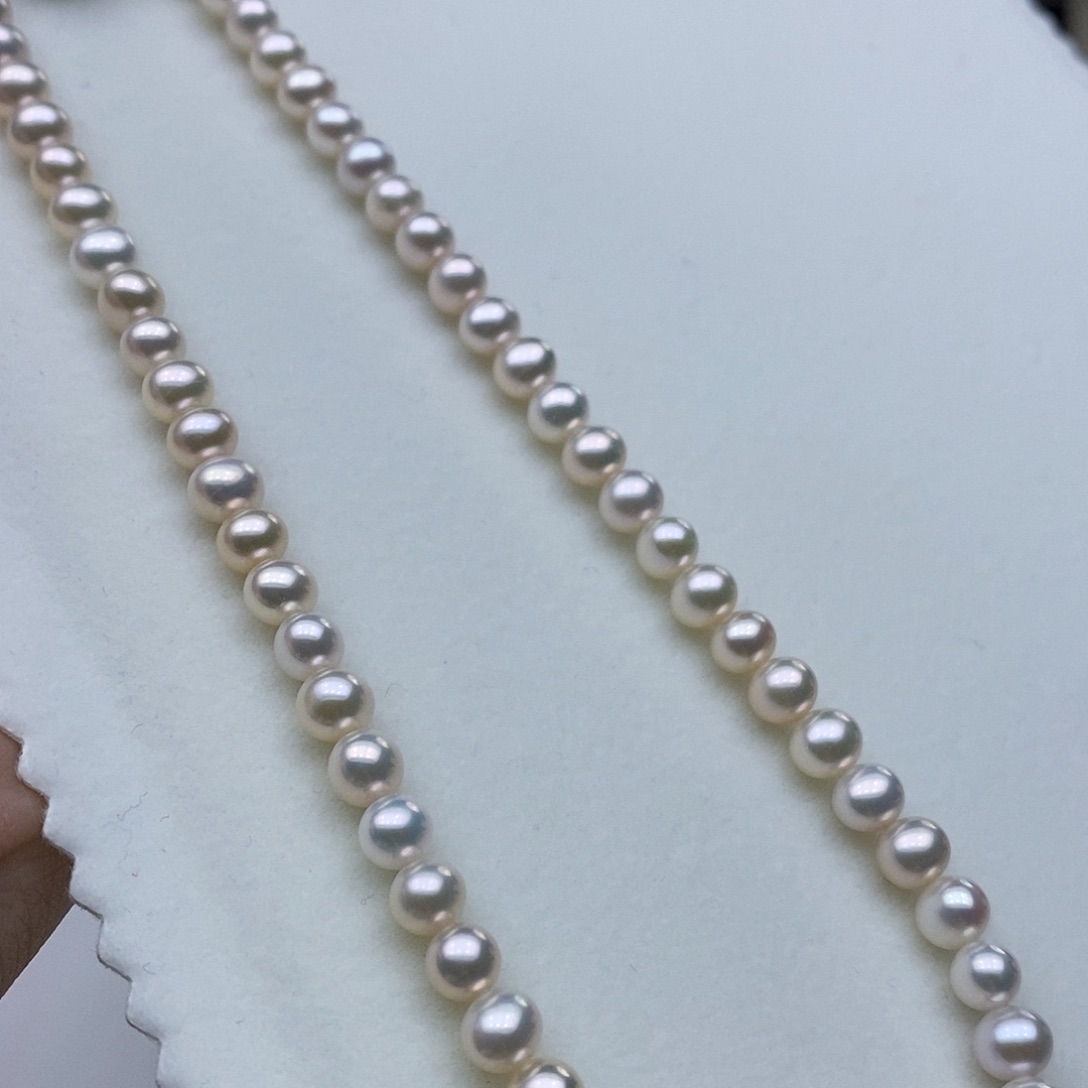 淡水珍珠颈饰银S925镶嵌➕6炫彩极光