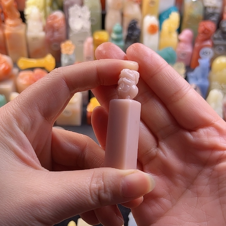 云南石印石颖*手工定制1.3厘米，兔子