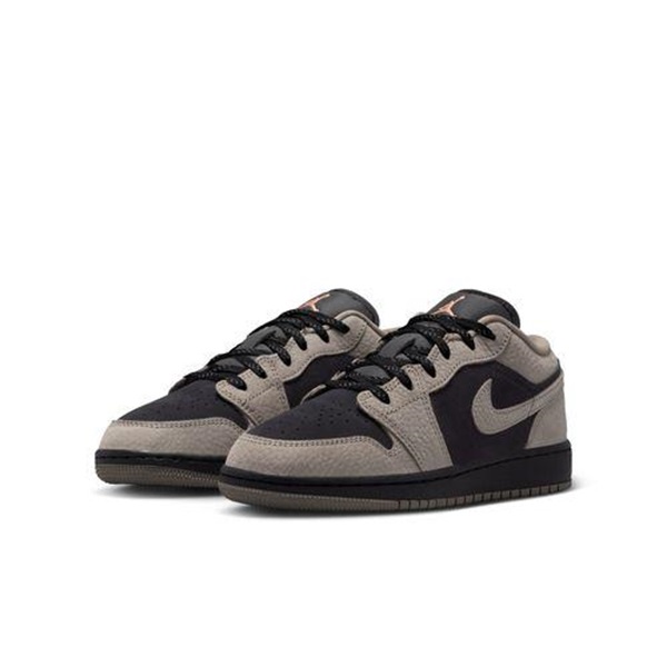 NIKE/耐克官方正品AJ1 GS新款黑摩卡蟑螂侠低帮休闲鞋IB7111-005