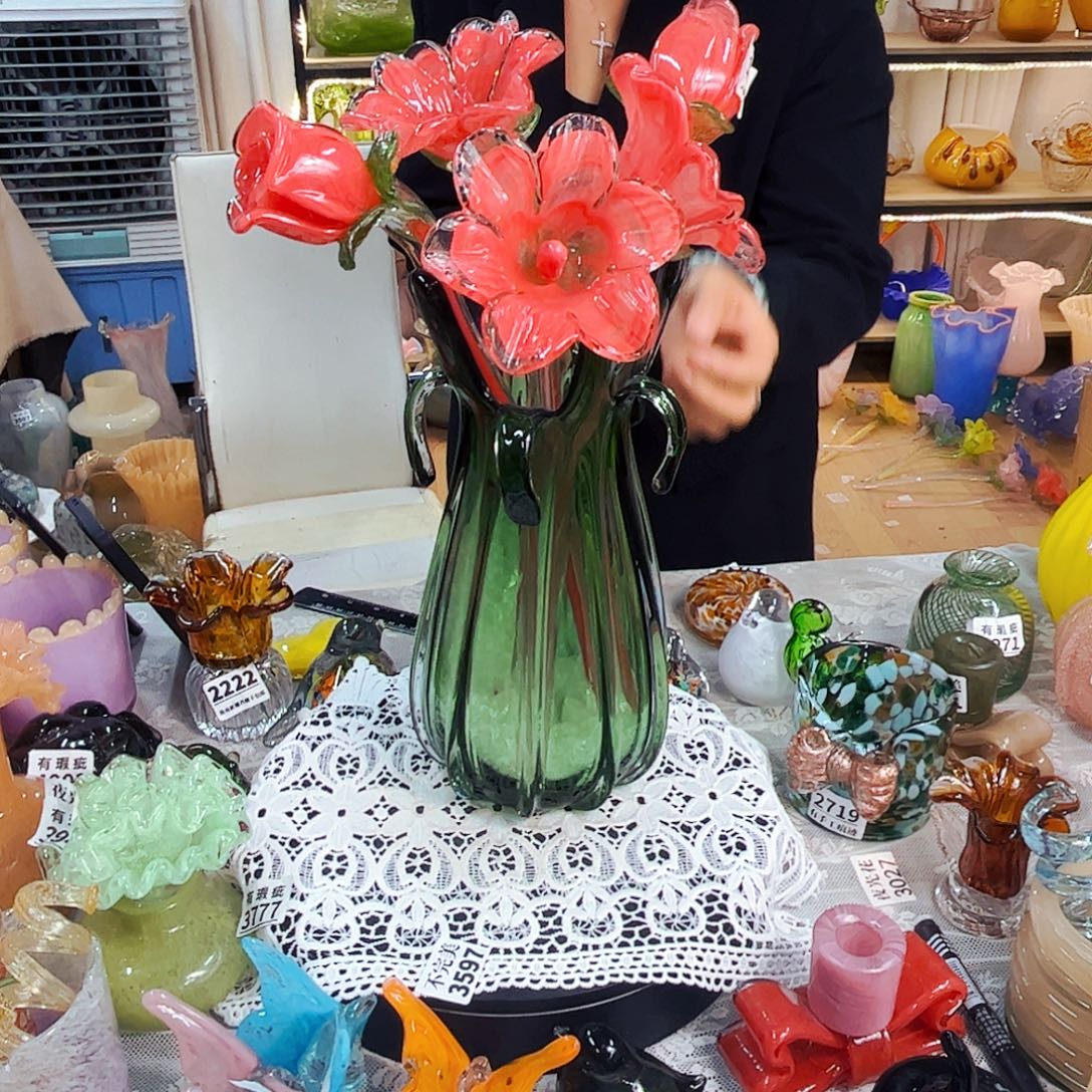 5花1瓶家悦家居琉璃摆件