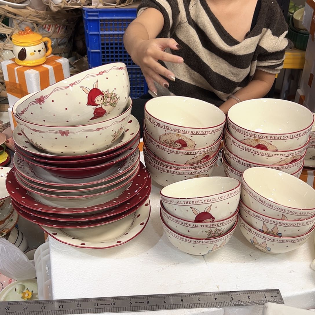 摆件潮州陶瓷工厂微瑕26件套